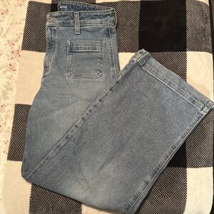Old Navy Light Blue Flare & Wide Leg Jeans